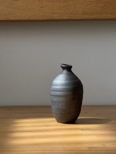 Black Ceramic Vase